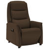 FERNSEHSESSEL Valdera  mit Relaxfunktion, Aufstehhilfe, Rücken echt Echtleder Braun  - Schwarz/Braun, KONVENTIONELL, Leder/Kunststoff (70/107/88cm) - Livetastic