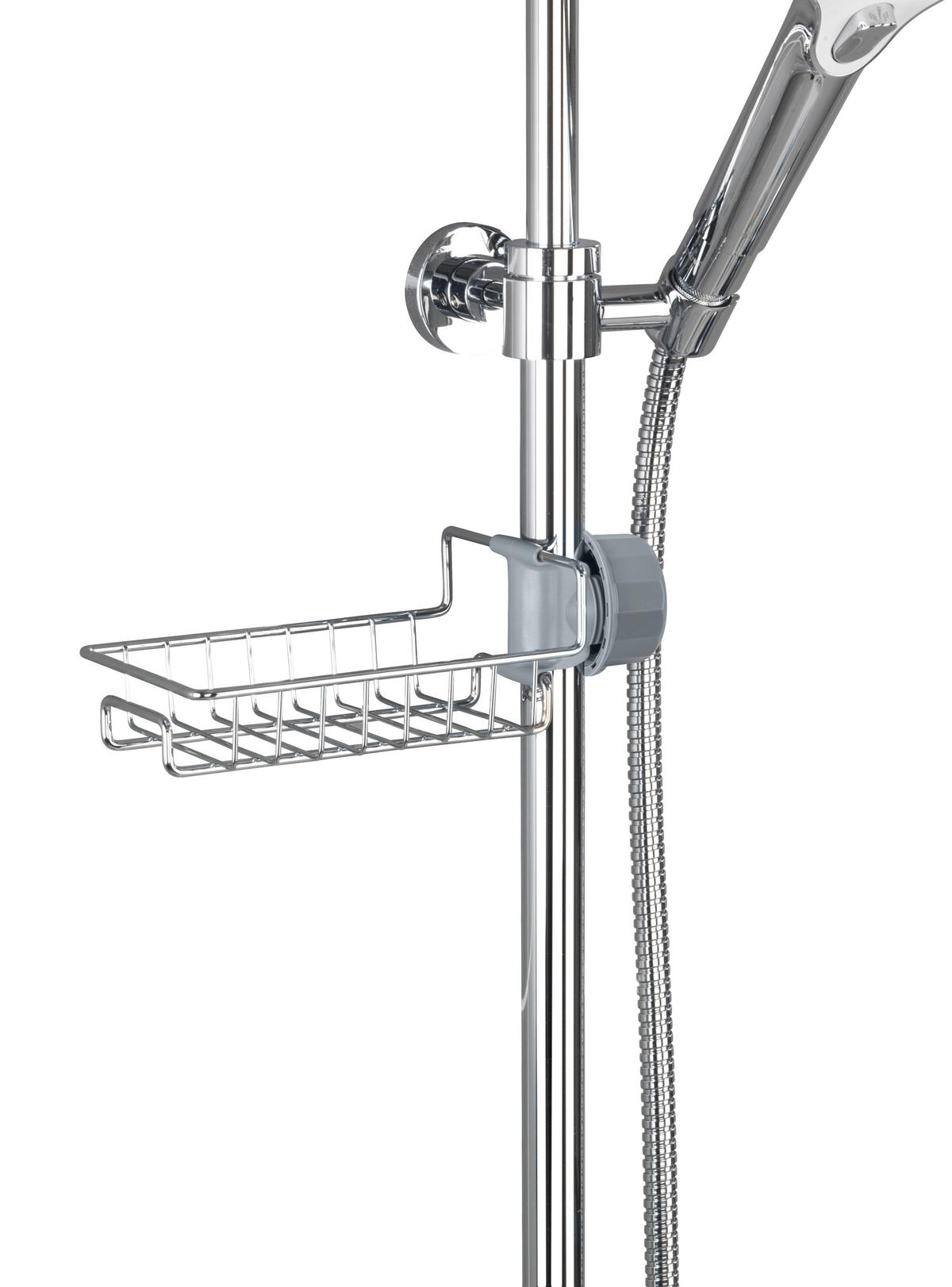 DUSCHKORB - Chromfarben, MODERN, Kunststoff (28,5/4/11,5cm) - Wenko