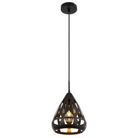 VISEČA SVETILKA        23/120 cm      E27 - črna, Basics, kovina/umetna masa (23/120cm) - Globo