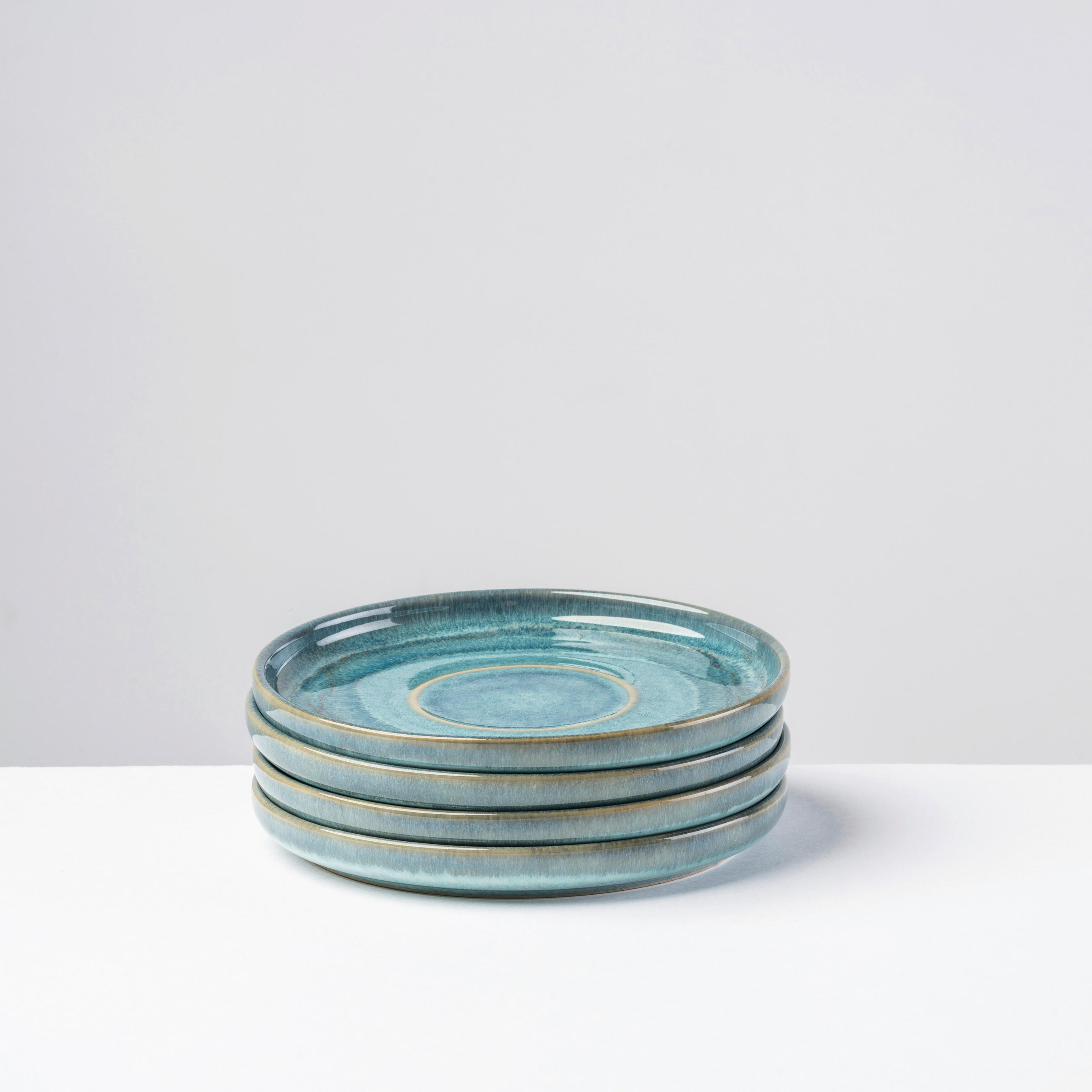 UNTERTASSENSET TIEFER SEE  - Blau/Grün, Basics, Keramik (14.4/1.7cm) - Gipfelstück