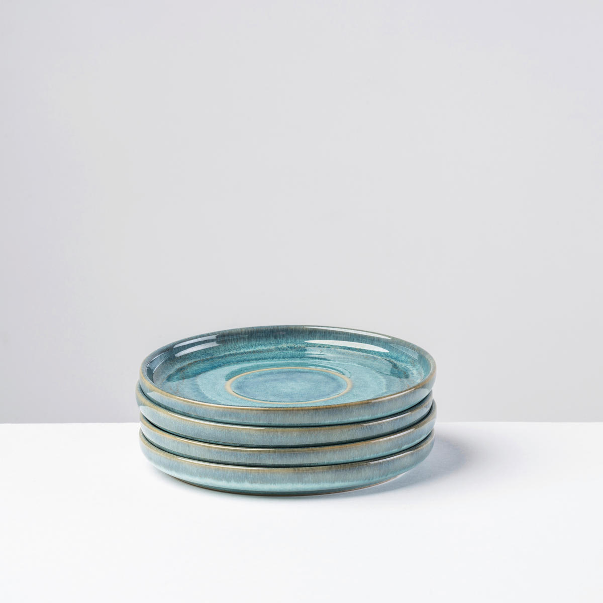 UNTERTASSENSET TIEFER SEE  - Blau/Grün, Basics, Keramik (14.4/1.7cm) - Gipfelstück