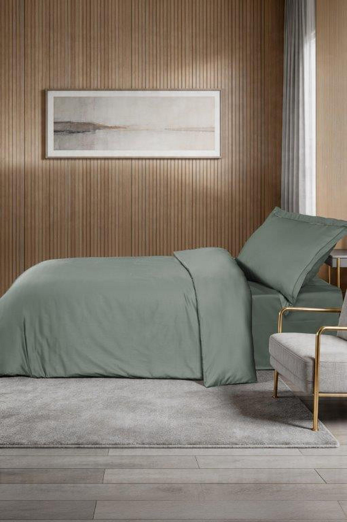 POSTELJNINA 240/220 cm saten smaragdno zelena  - smaragdno zelena, Konvencionalno, tekstil (240/220cm) - Dieter Knoll