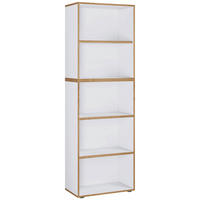 AKTENREGAL 60/183/33 cm  - Honigeiche/Weiss, Design, Holzwerkstoff/Kunststoff (60/183/33cm) - MID.YOU