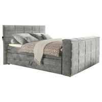 BOXSPRINGBETT 180/200 cm  Schlammfarben  - Schlammfarben, Konventionell, Textil (180/200cm) - Carryhome