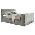 BOXSPRINGBETT 180/200 cm  in Schlammfarben  - Schlammfarben, KONVENTIONELL, Textil (180/200cm) - Carryhome