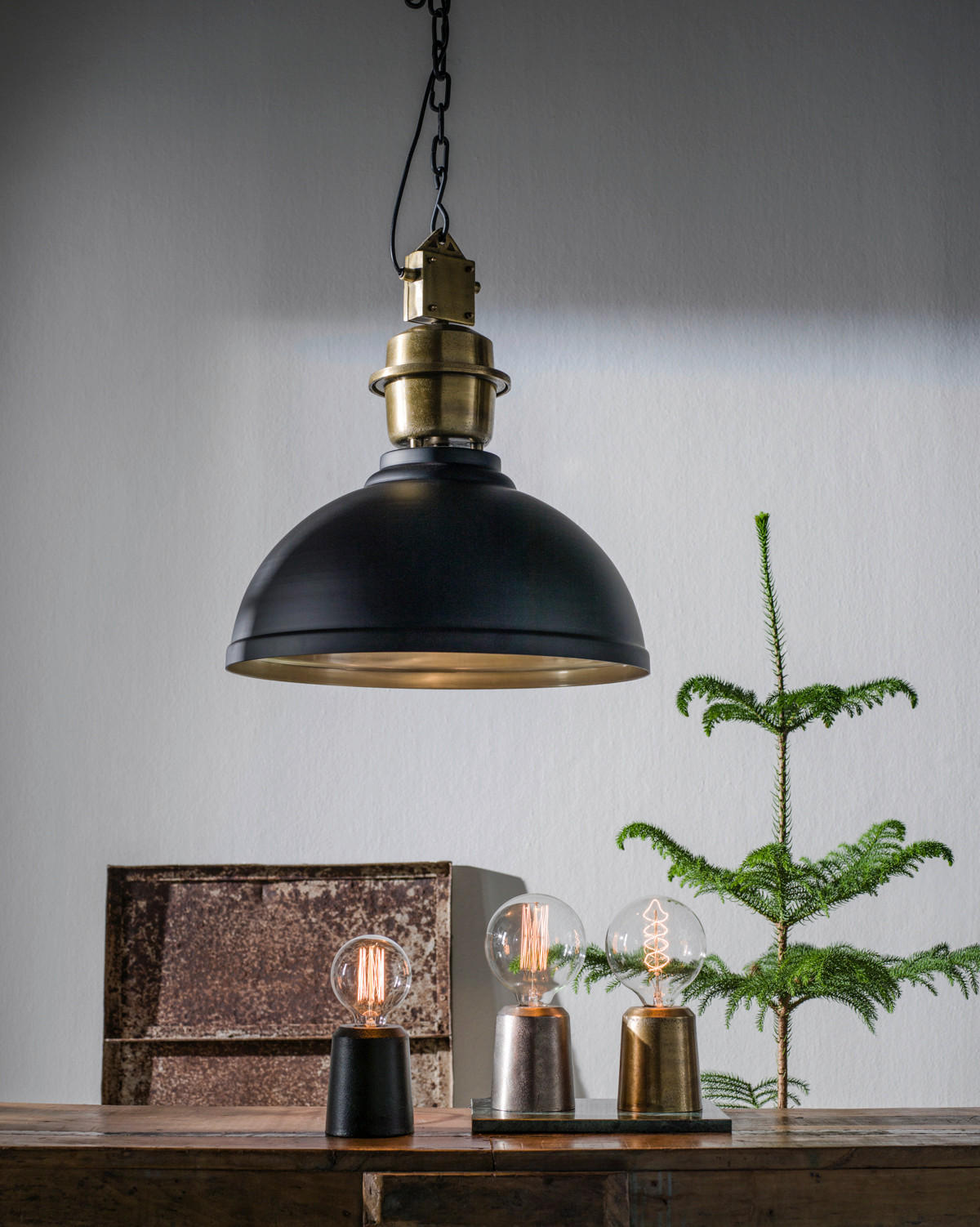 PENDELLEUCHTE PR Home Manchester 52 cm  - Schwarz, Basics, Metall (52cm)