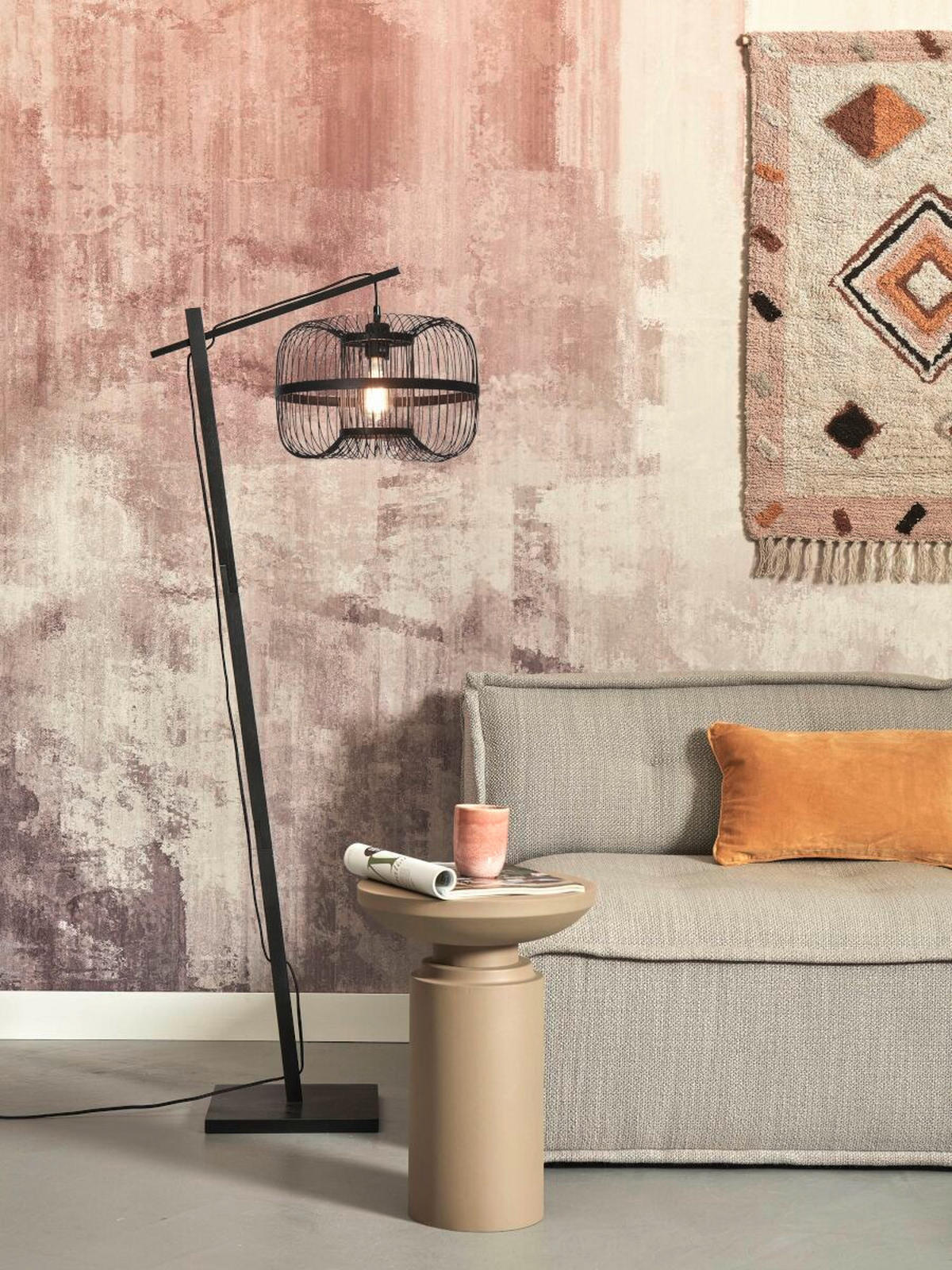 GOLVLAMPA GOOD&MOJO     - svart, Trend (150/38/55cm) - Good & Mojo