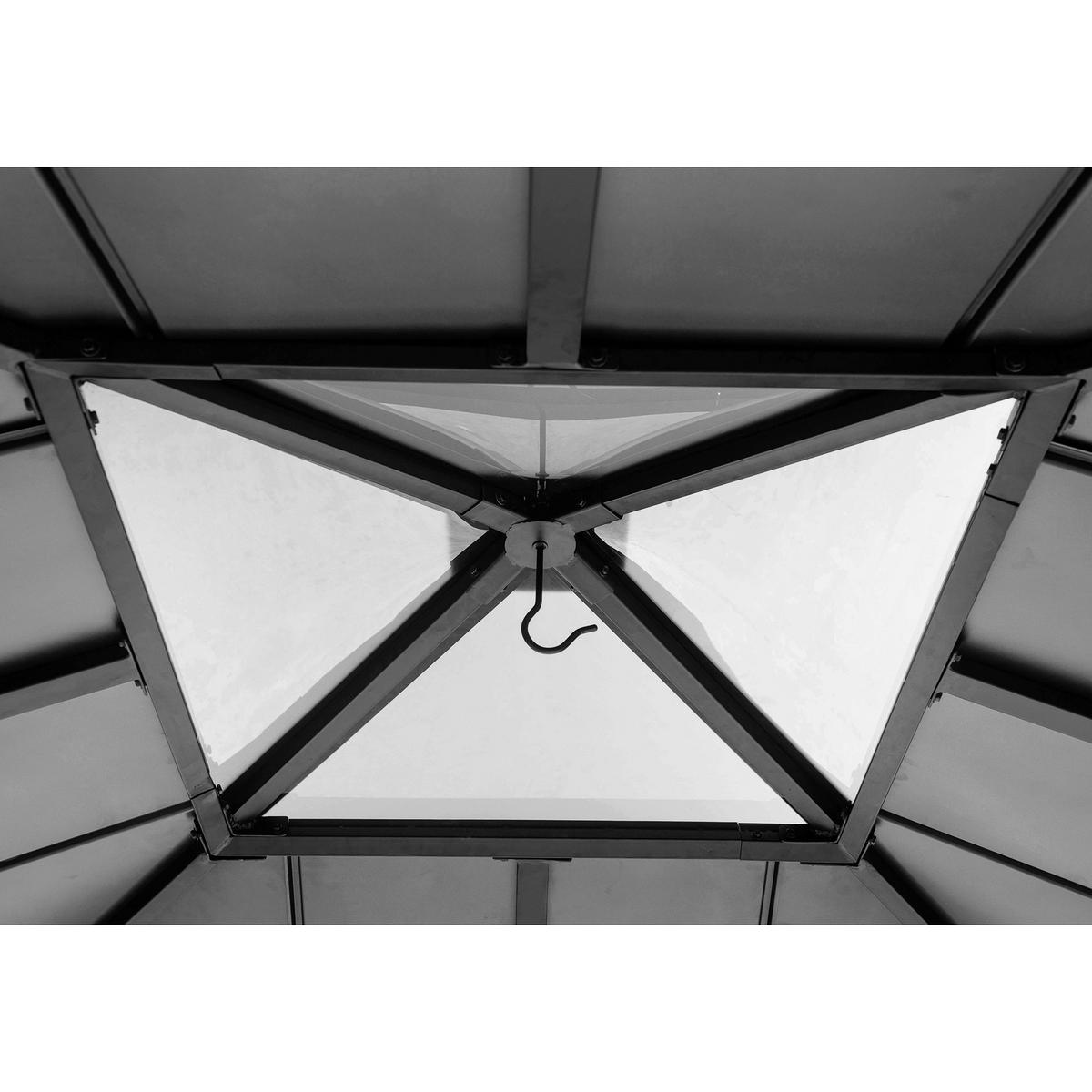 PAVILLON 273/274/273 cm  - Anthrazit, Basics, Holz/Metall (273/274/273cm) - Modante