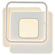 DECKENLEUCHTE    46,5/48,5/5 cm  - Chromfarben/Alufarben, Trend, Kunststoff/Metall (46,5/48,5/5cm) - Novel