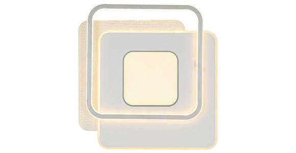 DECKENLEUCHTE    46,5/48,5/5 cm  - Chromfarben/Alufarben, Trend, Kunststoff/Metall (46,5/48,5/5cm) - Novel