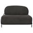 SOFA Flachgewebe Grau - Schwarz/Grau, Trend, Textil/Metall (71.5/125/77cm) SOFA Flachgewebe Grau - Schwarz/Grau, Trend, Textil/Metall (71.5/125/77cm)