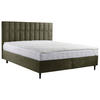 BOXBETT 180/200 cm  in Dunkelgrün  - Dunkelgrün/Schwarz, KONVENTIONELL, Holz/Textil (180/200cm) - Boxxx