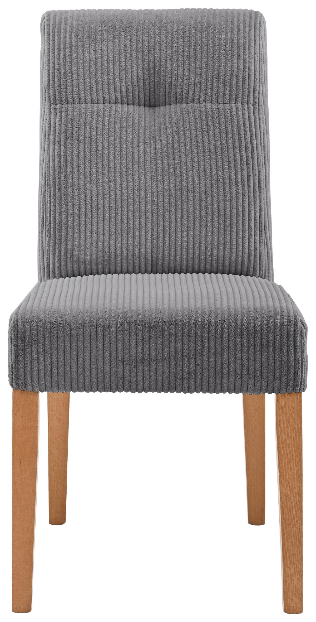 STUHL in Holz, Textil Anthrazit, Buchefarben  - Anthrazit/Buchefarben, KONVENTIONELL, Holz/Textil (47,5/91,5/63cm) - home24