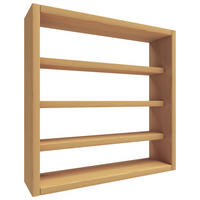 WANDREGAL  - Buchefarben, Design, Holzwerkstoff (40/40/10cm) - MID.YOU