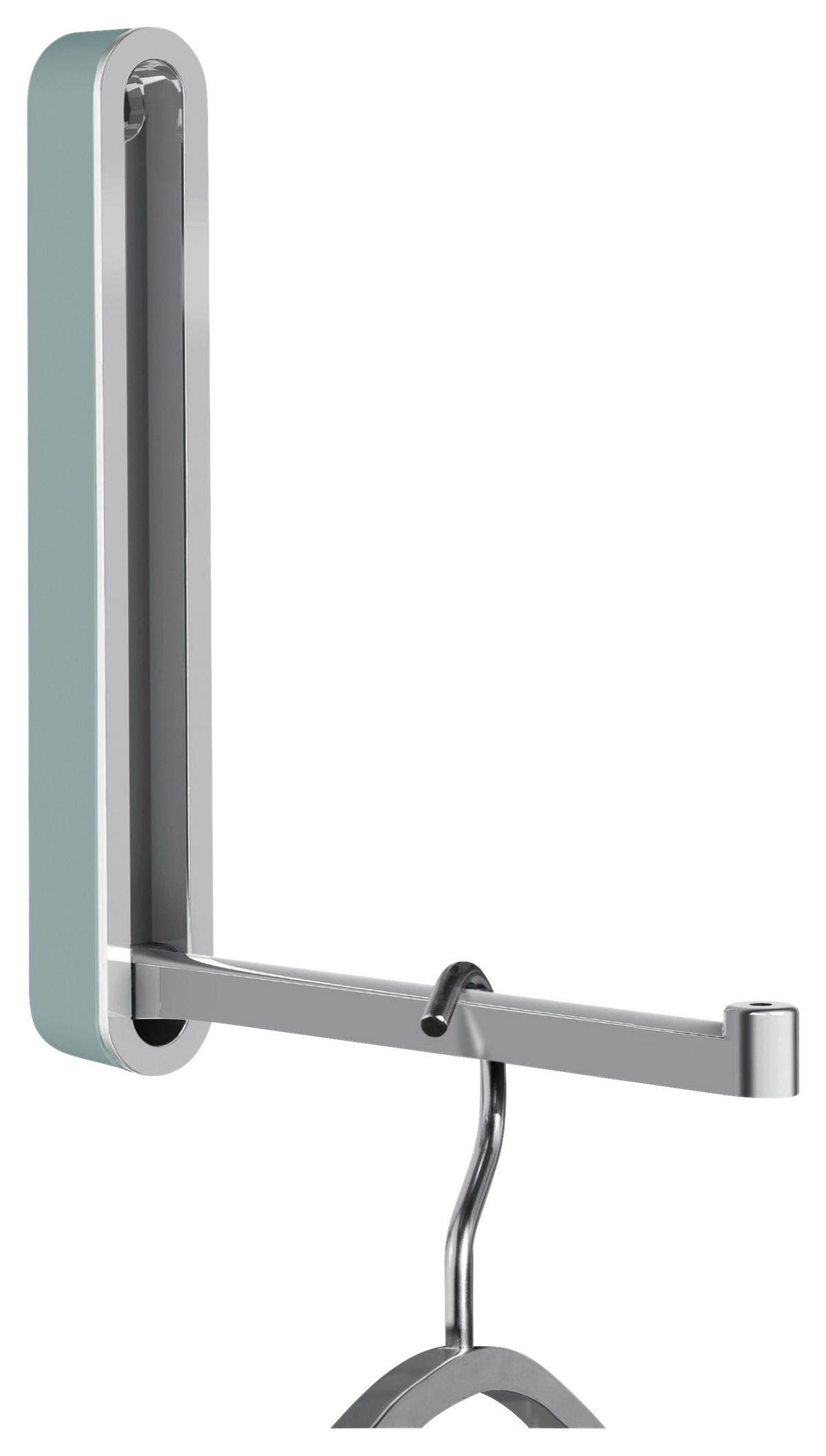 WANDHAKEN  in Silberfarben, Chromfarben  - Chromfarben/Silberfarben, Design, Kunststoff/Metall (2,1/16/2,1-15,6cm)