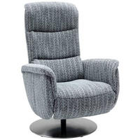 RELAXSESSEL in Textil Anthrazit  - Edelstahlfarben/Anthrazit, Design, Textil/Metall (71/112/83cm) - Dieter Knoll