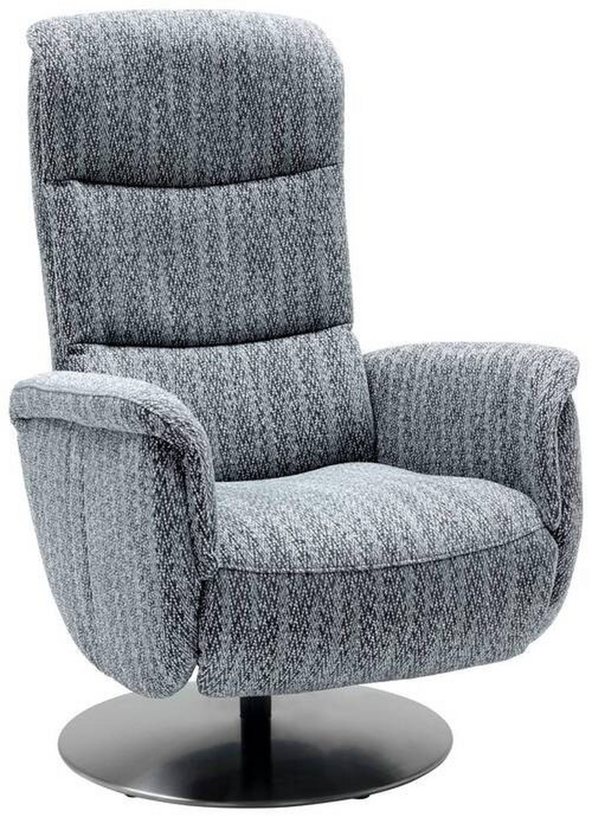 RELAXSESSEL in Textil Anthrazit  - Edelstahlfarben/Anthrazit, Design, Textil/Metall (71/112/83cm) - Dieter Knoll