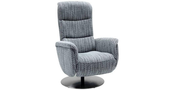 RELAXSESSEL in Textil Anthrazit - Edelstahlfarben/Anthrazit, Design, Textil/Metall (71/112/83cm) - Dieter Knoll