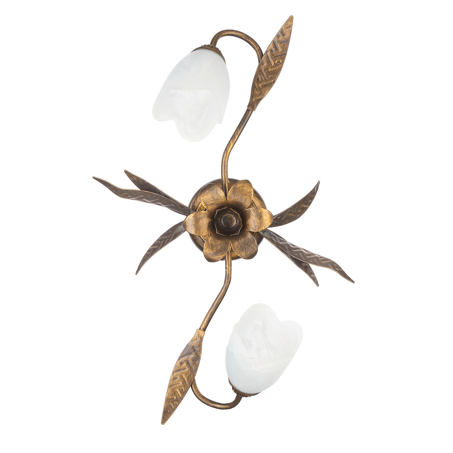 DECKENLEUCHTE 55/40/18 cm   - Bronzefarben, KONVENTIONELL, Glas/Metall (55/40/18cm)