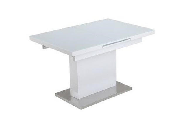 Esstisch Ausziehbar In Weiss Mit Glasplatte Kaufen 