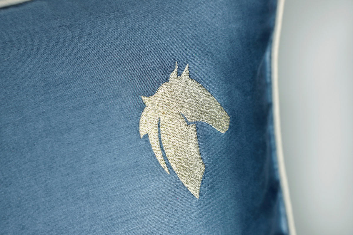 KISSENHÜLLEN-SET Marcel.Remus.Design - Palma blau 40/80 cm  - Blau, Design, Textil (40/80cm) - Marcel Remus