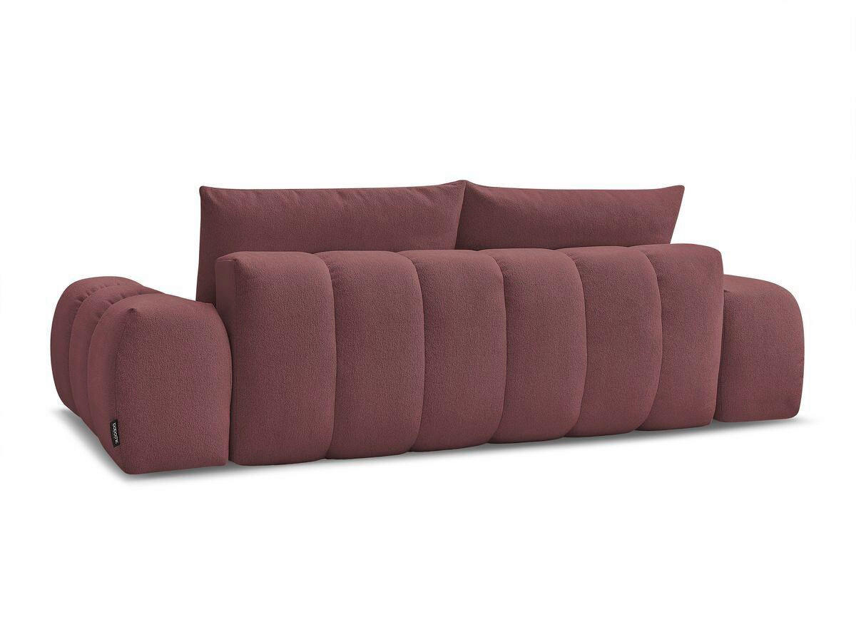 3-SITZER-SOFA EVEREST Flachgewebe Rot  - Rot/Schwarz, MODERN, Kunststoff/Textil (278/90/115cm)