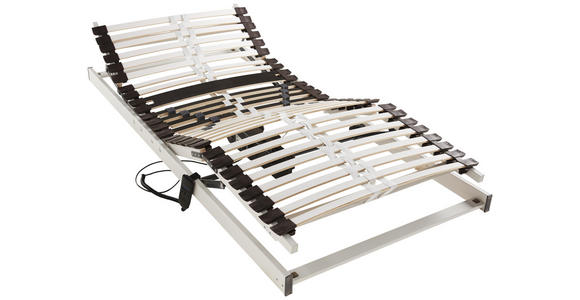 ELEKTRISCHER LATTENROST 90/200 cm - Hellgrau/Braun, Basics, Holz (90/200cm) - Dieter Knoll
