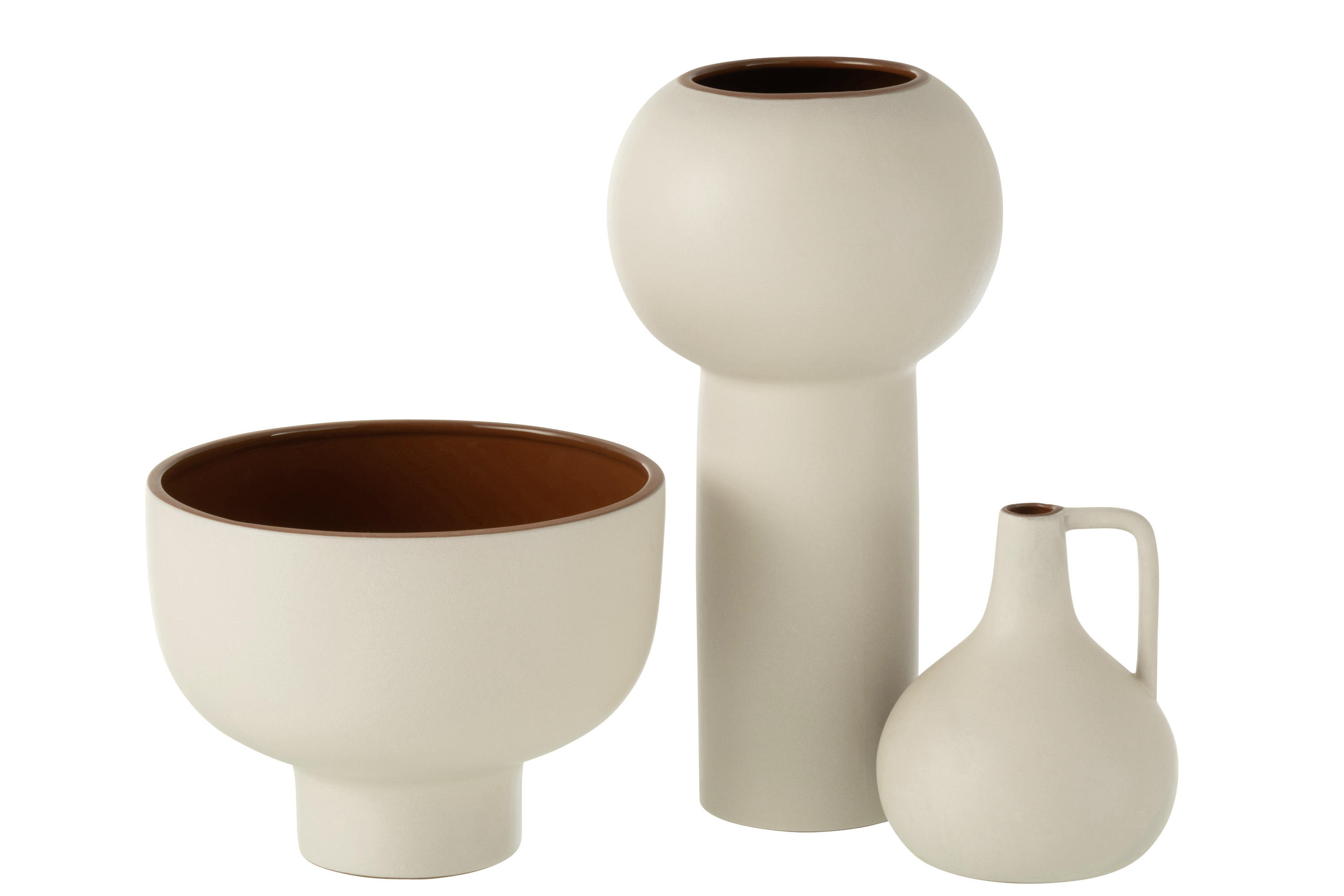 VASE  - Beige, Basics, Keramik (16/16/30,5cm)