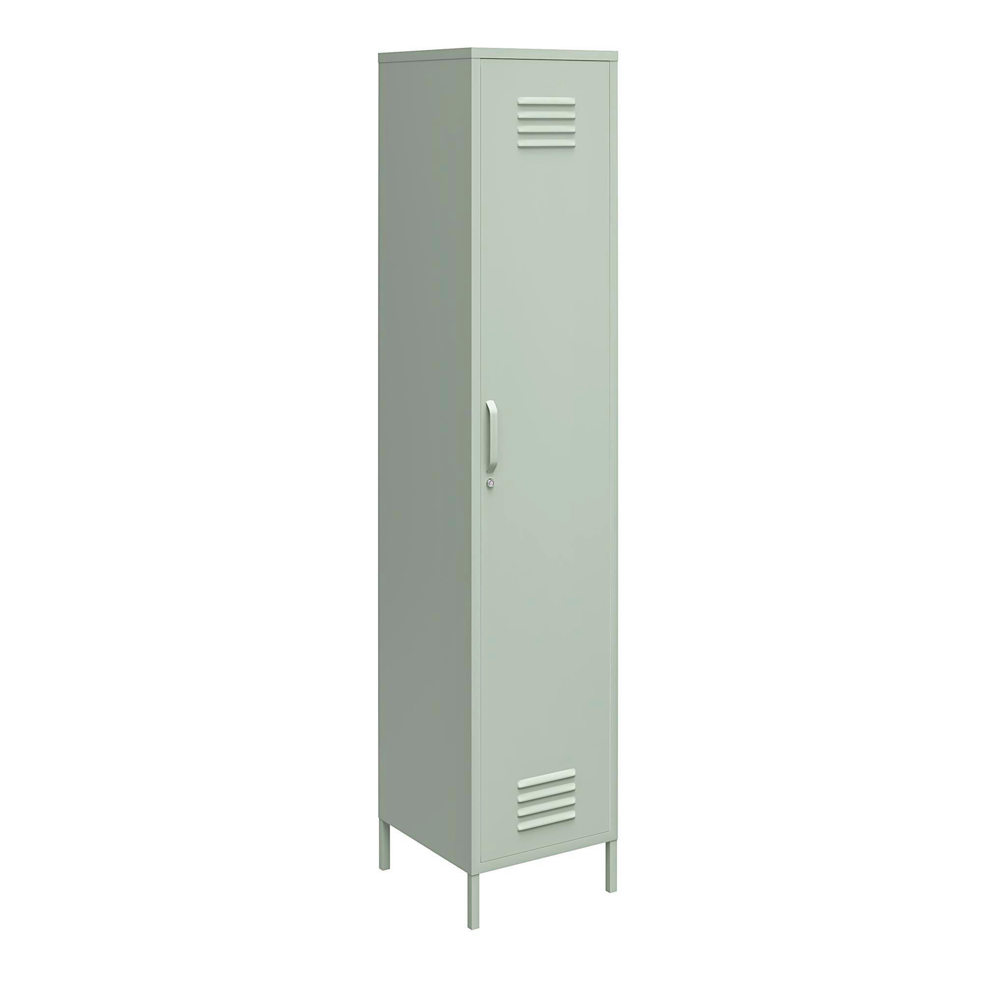 GARDEROBENSCHRANK Mission District  in 38/185/40 cm  - Grün, Design, Metall (38/185/40cm) - MID.YOU