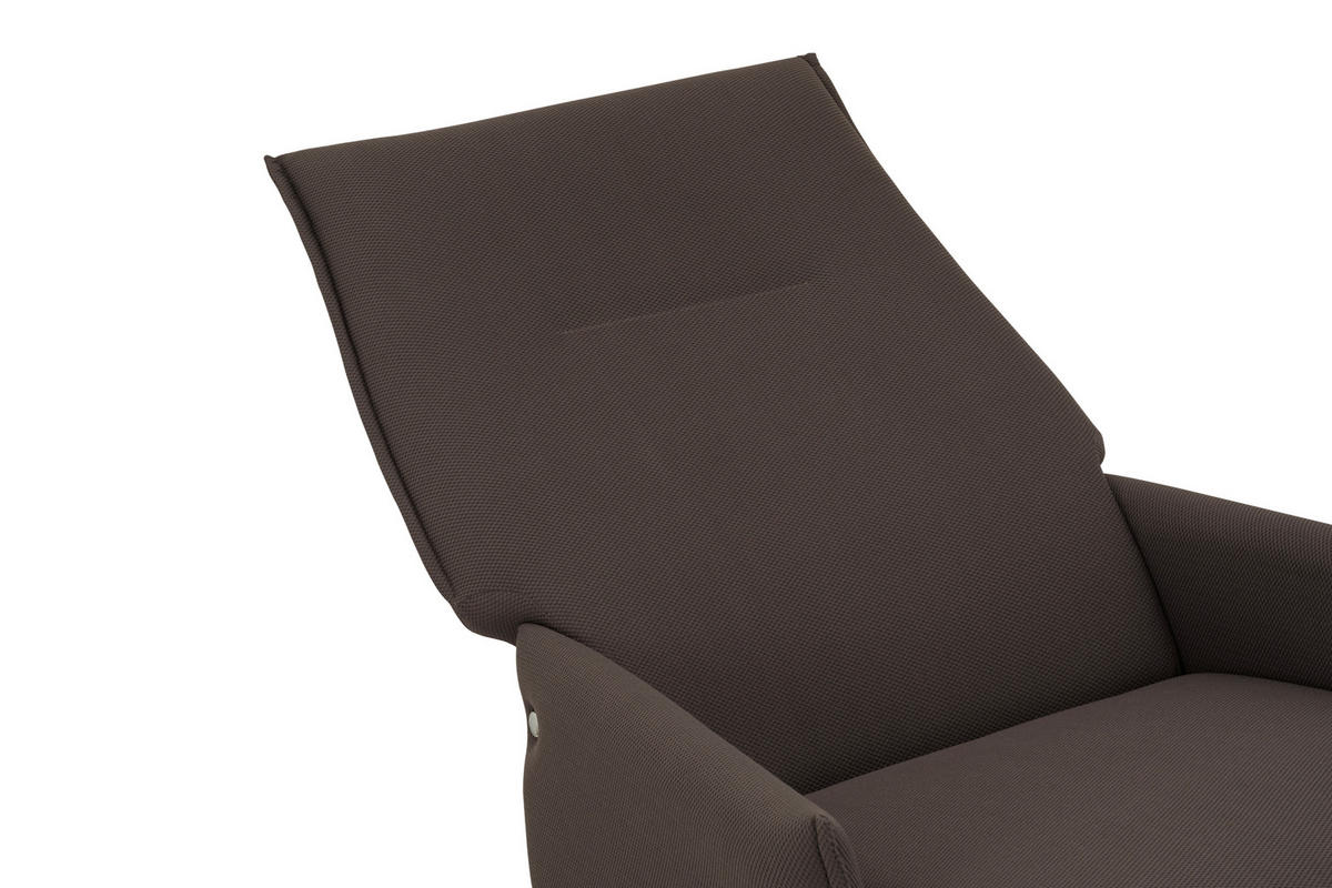 RELAXSESSELSET Webstoff Hocker    - Graubraun/Grau, MODERN, Textil/Metall (69/95/80/80/107,5cm) - P & B