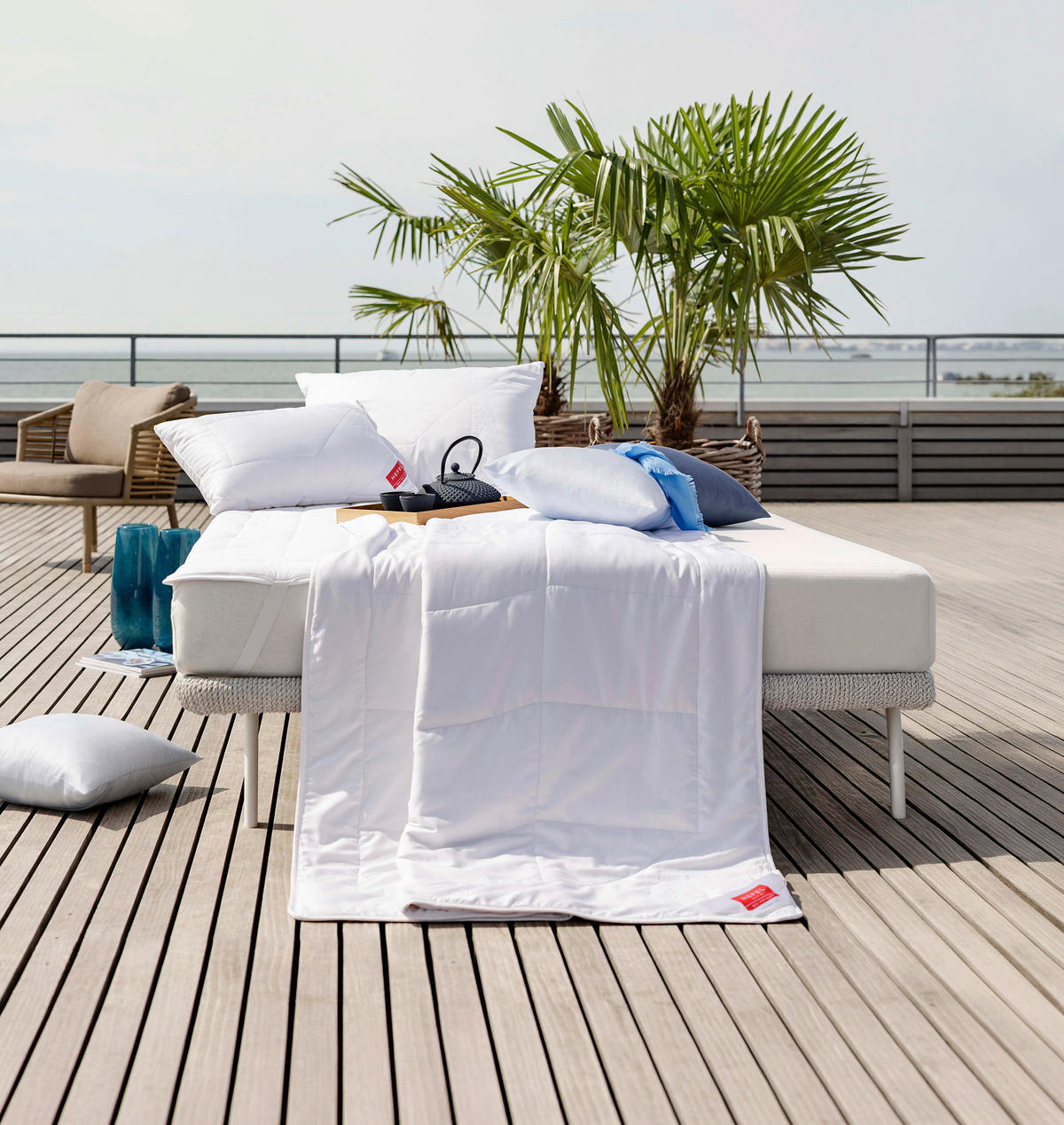 KOPFPOLSTER 70/90 cm  Wellness Retreat  - Weiß, Basics, Textil (70/90cm) - Hefel Textil