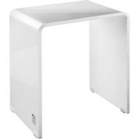 STOLIČKA DO SPRCHY - vysoce lesklá bílá, Basics, kov/plast (42/47/30cm) - Joop!