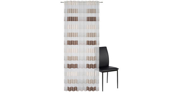 FERTIGVORHANG  halbtransparent   140/245 cm  - Taupe, Basics, Textil (140/245cm) - Dieter Knoll