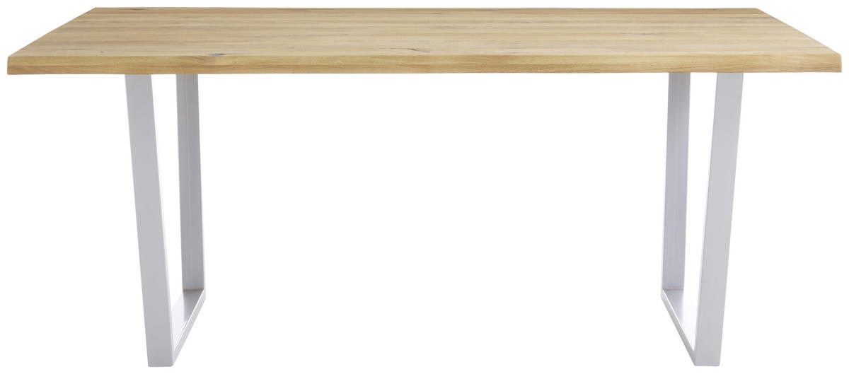 ESSTISCH in Holz 160/100/76 cm  - Wildeiche/Grau, Natur, Holz/Metall (160/100/76cm) - Carryhome