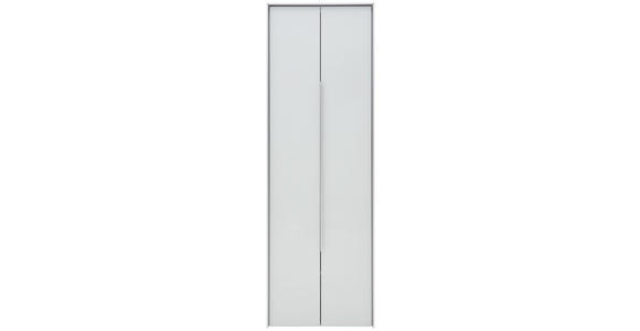 GARDEROBENSCHRANK 63/189/38 cm  - Eichefarben/Alufarben, Design, Glas/Holzwerkstoff (63/189/38cm) - Dieter Knoll