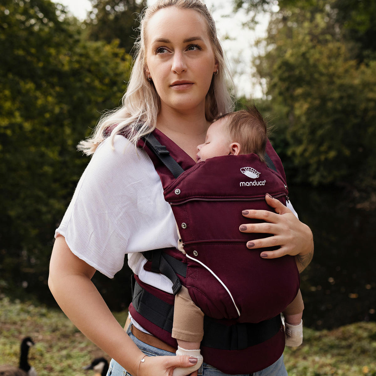 BABYTRAGE Manduca first  - Beere, Basics, Textil (One-Sizecm) - Wickelkinder Manduca