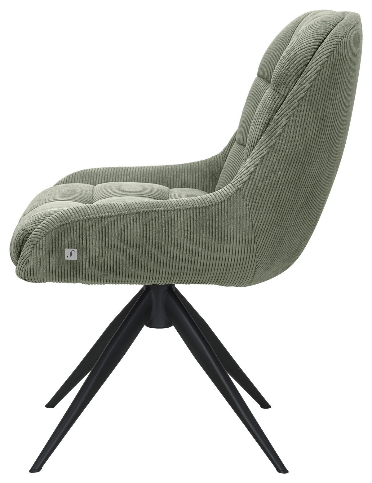 STUHL - Schwarz/Grün, Design, Textil/Metall (58/85/70cm) - Johann Jakob