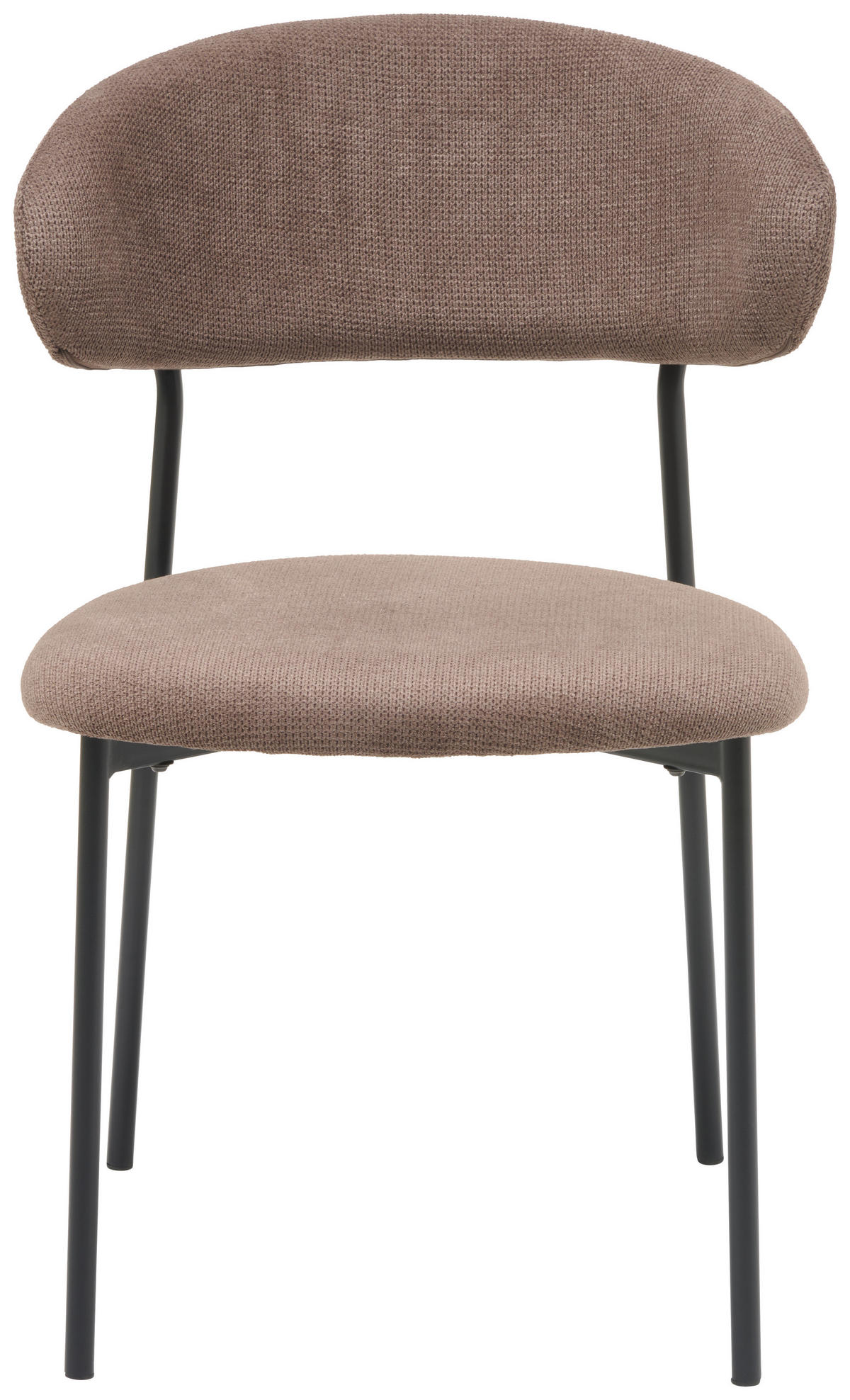 STOLIČKA, 53/80/57 cm - hnedá/čierna, Konventionell, kov/textil (53/80/57cm) - MID.YOU
