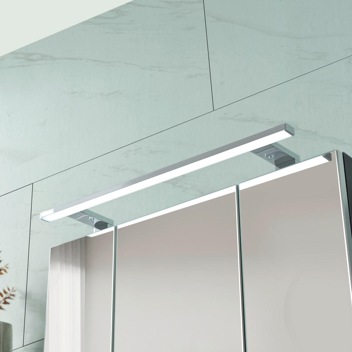 BADEZIMMER 3-teilig  in 72 cm  - Weiss/Schwarz, Design, Keramik/Holzwerkstoff (72cm) - Novel