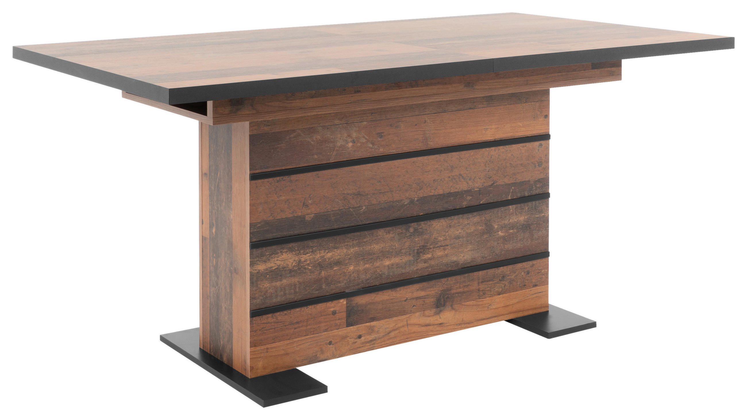 ÉTKEZŐASZTAL - barna, Konventionell, faalapú anyag (160/90/75cm) - Carryhome