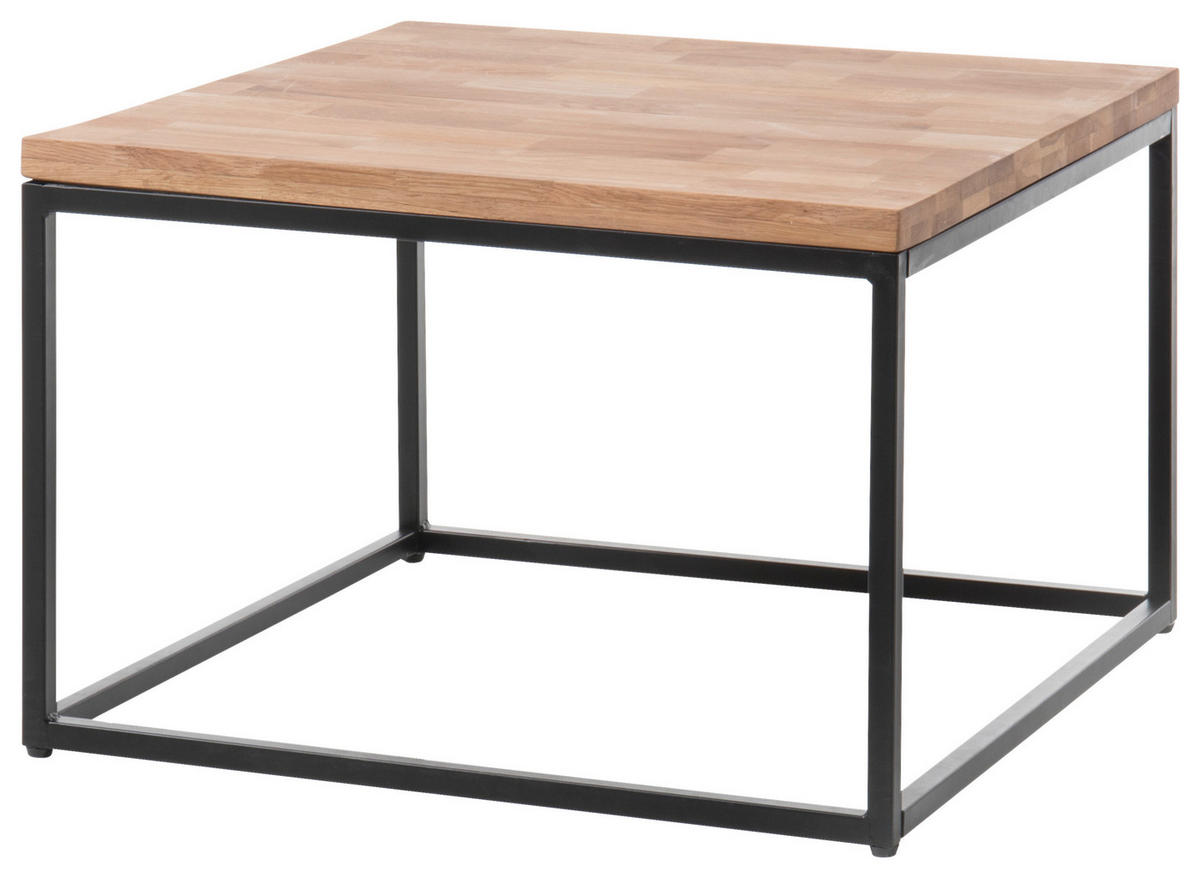 KONFERENČNÍ STOLEK, černá, barvy dubu, dřevo, kov, 70/45/70 cm - černá/barvy dubu, Moderní, kov/dřevo (70/45/70cm) - MID.YOU
