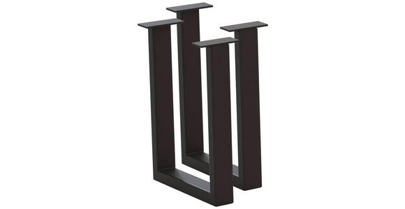 BANKGESTELL 6/45/32 cm - Anthrazit, Design, Metall (6/45/32cm) - Waldwelt