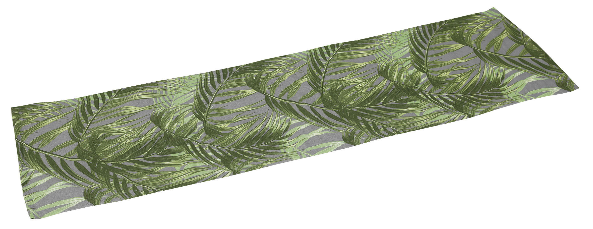 ÚZKY OBRUS, 40/140 cm, sivá, zelená - sivá, zelená