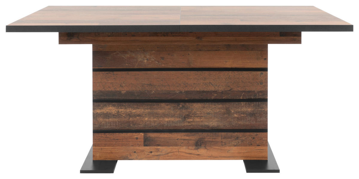 ESSTISCH Braun rechteckig  ausziehbar  - Braun, KONVENTIONELL, Holzwerkstoff (160/90/75cm) - MID.YOU