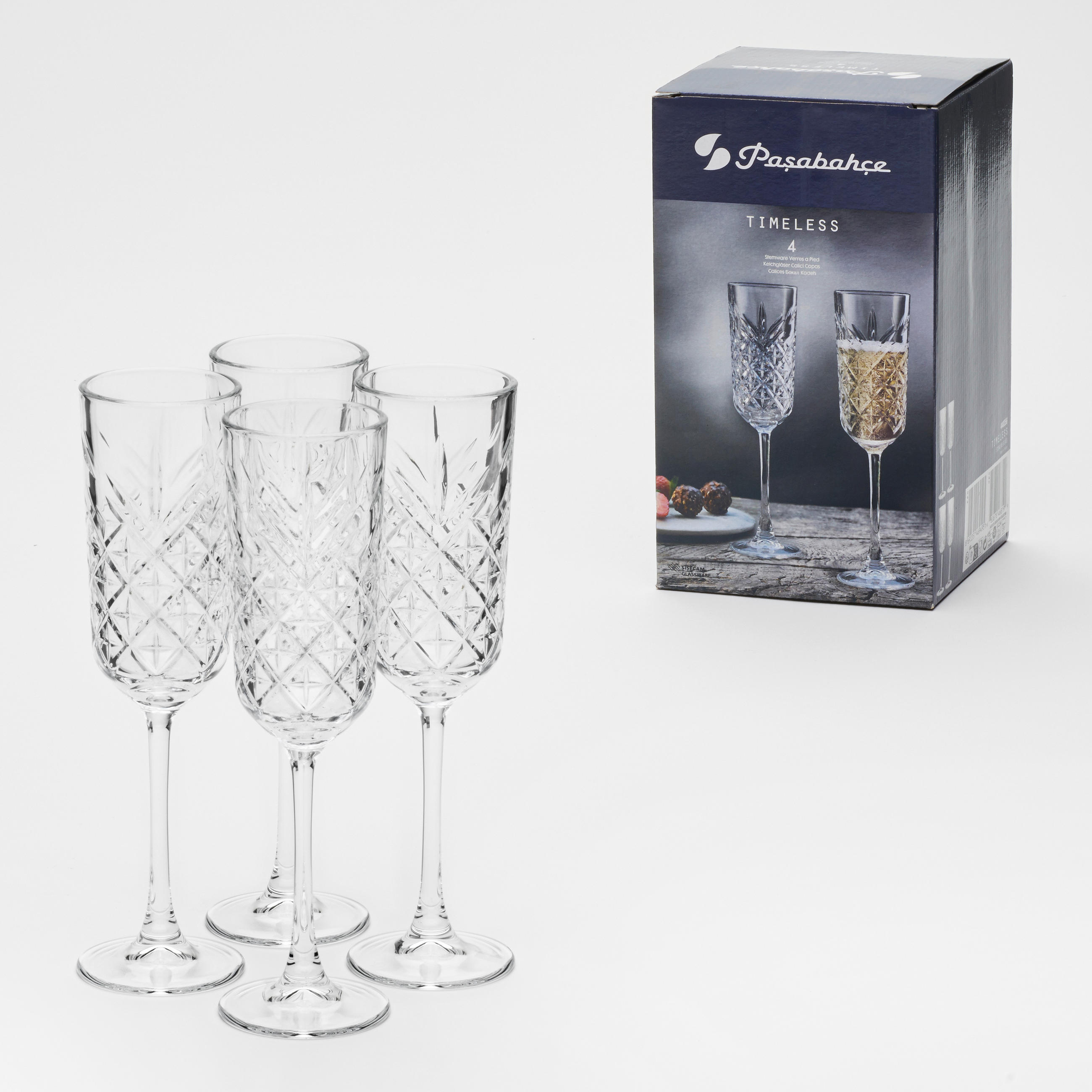 GLÄSERSET Timeless  4-teilig  - Klar, KONVENTIONELL, Glas (18,6/10/27,50cm) - Van Well