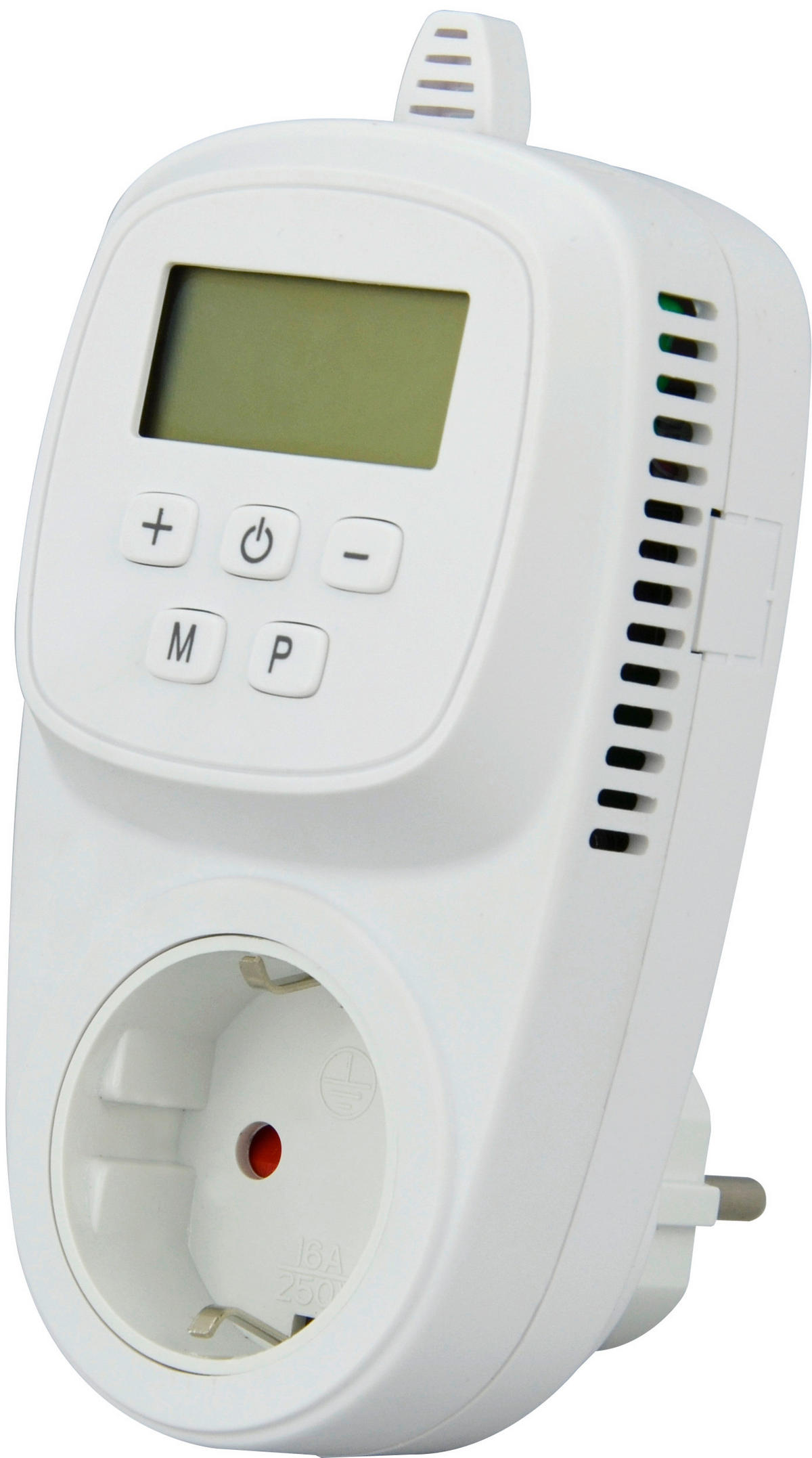 STECKDOSENTHERMOSTAT 14/7/4,2 cm  - Weiß, Basics, Kunststoff (14/7/4,2cm)