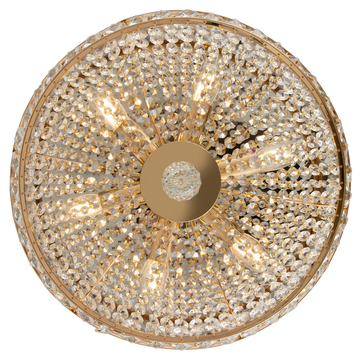 LUSTRE  43,5/23,5/43,5 cm   - Goldfarben, Trend, Glas/Metall (43,5/23,5/43,5cm) - MAYTONI