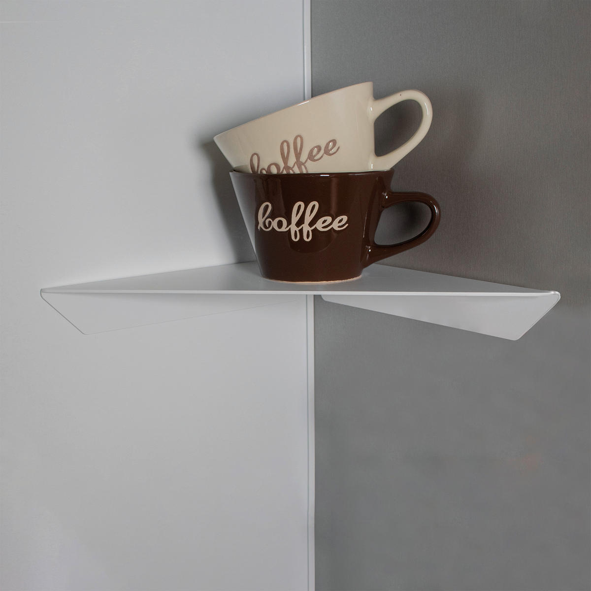 DUSCHABLAGE Metall  - Weiß, Basics, Metall (23/3,5/23cm) - Novel