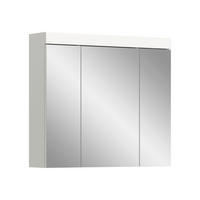 SPEGELSKÅP  - vit, Trend, trämaterial/glas (80/70/18cm) - MID.YOU