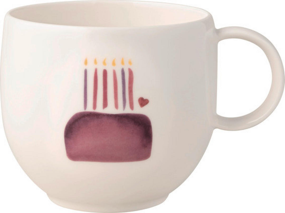 KAFFEEBECHER With Love  290 ml   - Weiß, LIFESTYLE, Keramik (12,5/9.5/8,5cm) - Villeroy & Boch